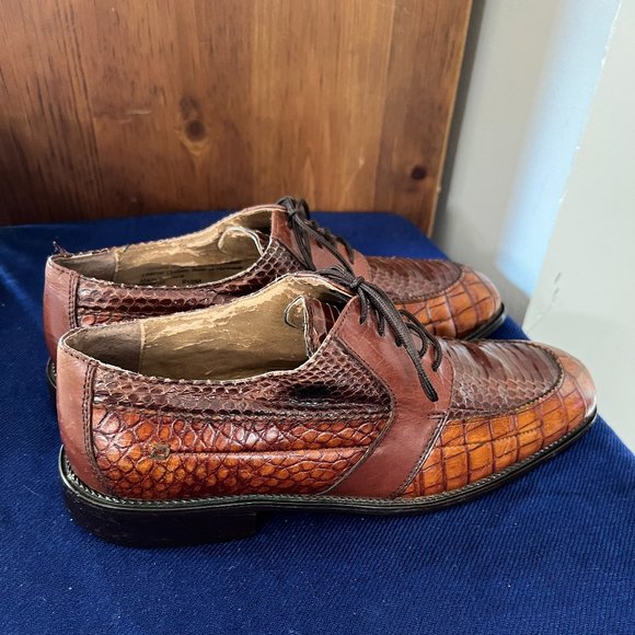 Stacy Adams Men’s Genuine Snakeskin Leather Upper Lace Up main image 9